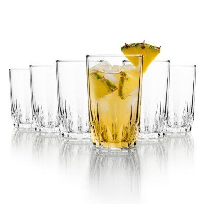 CELLO Glaze Tumbler Glass Set of 6 Pcs, 180ml Each