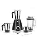 Cello Grind Master Juicer Mixer Grinder with 4 Leak Proof Jars & 1 Spatulla, 500 Watt Rated Motor (70FMX072BK)...