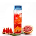 CELLO H2O Glass Fridge Water Bottle with Plastic Cap 920ml | Blue...
