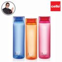 CELLO H2O Round Unbreakable Plastic Water Bottle | 1 Liter | Assorted, Set of 3...