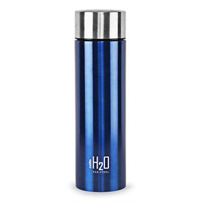 CELLO H2O Stainless Steel Water Bottle | Leak proof & break-proof |1 Litre | Blue