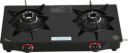 CELLO Hexa Manual Ignition Black Aluminium Alloy Burner Toughened Glass Iron Manual Gas Stove  (2 Burners)...