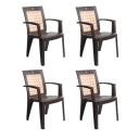 Cello Impact Set of 4 Chairs (Ice Brown) | 3 Years Warranty...