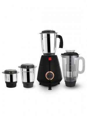 Cello Imperia Stainless Steel Black & Copper Mixer Grinder 750Watts - 3 SS Jars