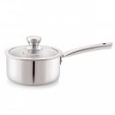 Cello Induction Base Tri-Ply Pro Sauce Pan with Glass Lid, 2.2 Litre, 18 cm...