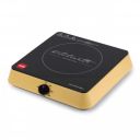 Cello Induction Cooker Blazing 600+ | 1800 Watt Induction Cooktop | 2-in-1 knob design with Grade Crystal Shiny Glass Plate | Compact and Portable | Multi-Purpose Use | Golden...