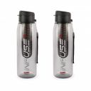 CELLO Infuse Plastic Water Bottle, 800 ml, Set of 2, Orange...