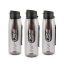 CELLO Infuse Plastic Water Bottle, 800 ml, Set of 3, Black | Detox Bottle with Infuser Chamber ...