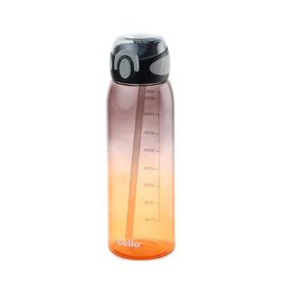 CELLO Inspire Large Motivational Sipper Water Bottle, 900ml Black