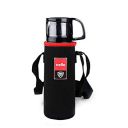 Cello Instyle Vacuum Insulated Flask with Jacket, 500ml | Hot and Cold Water Bottle with Dual Cup & Cap | Double Walled Stainless Steel Bottle for Travel, Home, Office, School | Steel Thermos 0.5L...