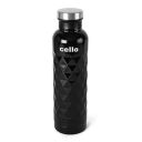 Cello Invictus Stainless Steel Double Walled Bottle, Hot and Cold, 700ml, Black...