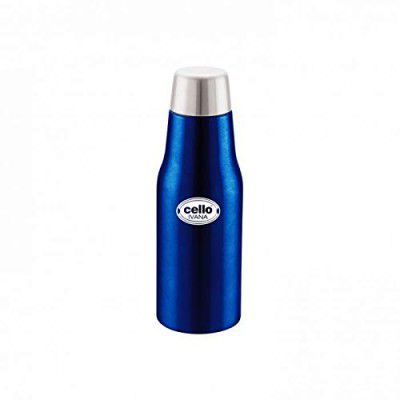 CELLO Ivana Stainless Steel Double Walled Water Bottle, Hot and Cold, 500ml, Blue