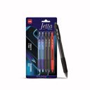 Cello Jetta Gel pens | 2 blue, 2 black, 1 red pen|Jumbo refill ball pen| Retractable gel pen set for students | Gel pen pack...