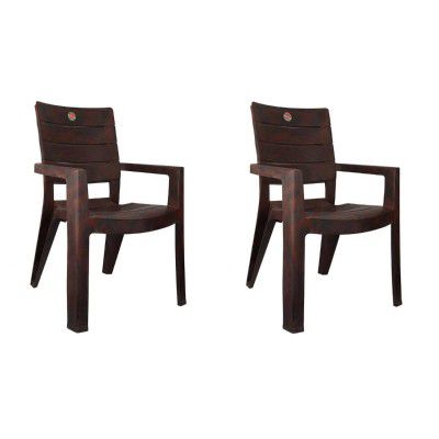 Cello Jordan Chair Set of 2 (Rose Wood) | Strong and Durable | 3 Years Warranty