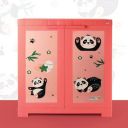 CELLO Kidzbee Mini Marvel Bamboo Budies Design 2 Cabinet PP Plastic Material | | Pink & Peach...