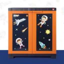 CELLO Kidzbee Mini Marvel Cosmic Explorer Design 1 Cabinet PP Plastic Material | Orange & Blue...