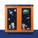CELLO Kidzbee Mini Marvel Cosmic Explorer Design 2 Cabinet PP Plastic Material | Orange & Blue...