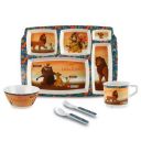 Cello Kidzbee Pentameal Lion King Melamine Meal Set for Kids, Set of 5, Orange | BPA Free and Food-Grade Material | Attractive and Kidfriendly Designs | Break Resistant & Durable Set...