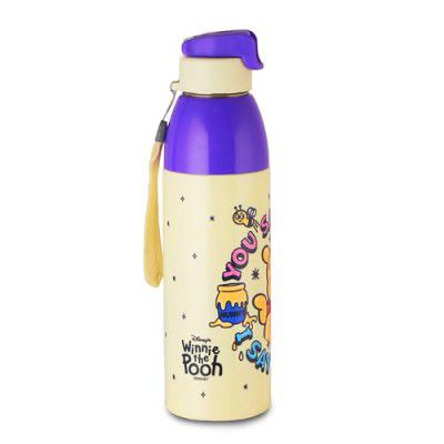 Cello Kidzbee Uranus 600 Hunny Bear Water Bottle | PU Insulation | 3D Touch & Feel Design School Bottle | 540ml