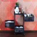 CELLO Kitchen Pro Trolley with Wheels | Multi-Purpose Trolley | (Black,Layer 3)...