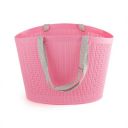 Cello Knit Style Sling Basket, Pink...