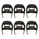 Cello Kraze Chair Brown (Set of 6)...