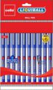 Cello Liquball Ball Pen  (Pack of 10, Ink Color - Multicolor)...