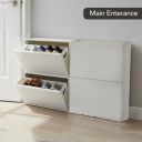 Cello Maple 2 Tier Wall Mount Multipurpose Storage Cabinet White...