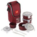CELLO MF Click Lunch Box Set with Bag, 3 Containers...