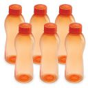 Cello Maxis PET Bottle Set 1 Litre Set of 6 Orange...