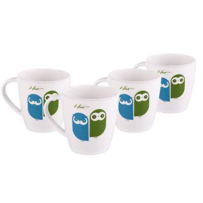 Cello Melamine Mug - Set of 4, Multicolor, 200ml