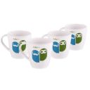 Cello Melamine Mug - Set of 4, Multicolor, 200ml...