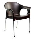 Cello Metallo Cafeteria Set of 6 Chairs (Brown)...