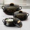 cello Midas Pack of 3 Thermoware Casserole Set (500 ml, 1000 ml, 1500 ml)...