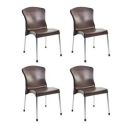 Cello Milano Chair (Brown, Set of 4)...