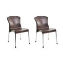 Cello Milano Chair Set Pack of 2 - Brown...