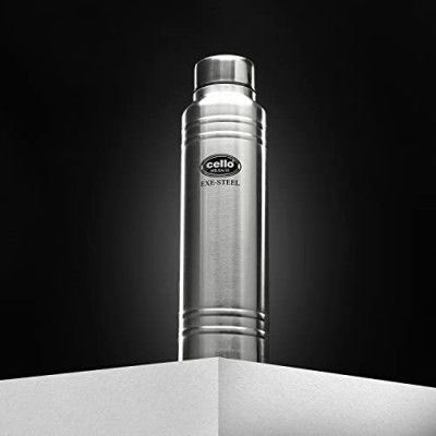 CELLO Mileage Stainless Steel Water Bottle, 1000 ml, Set of 1, Silver