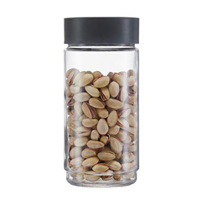 Cello Modustack Glassy Storage Jar, Stackable, Clear, 1000ml, Grey