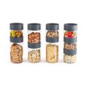 Cello Modustack Plastic Container, 9-Pieces, Grey, Capacity - 500ml, 750ml, 1000ml...