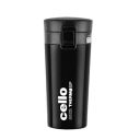 Cello Monty Thermosteel Vacuum Insulated Travel Mug, 450ml, Black...