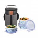Cello Mosaic Rose Opalware Lunch Box...