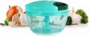 cello Multi Utility Magic Hand Chopper M | Stainless Steel Blade | 450 ml | Green Vegetable & Fruit Chopper (1 Chopper Bowl With SS Blade)...