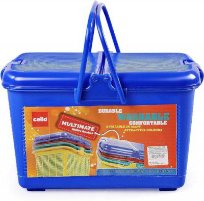 Cello Multimate Plastic Utility Basket, Small, Blue