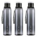Cello My Bot PET Water Bottle | 1000ml, Set of 3 | Black...