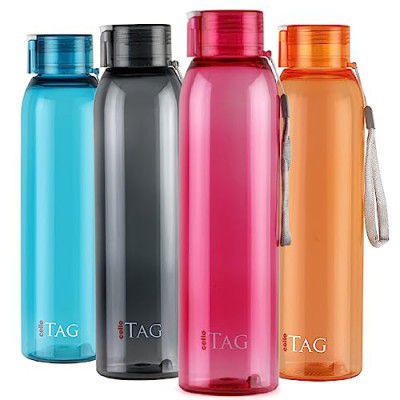 CELLO My Tag PET Water Bottle Set of 4-1000ml