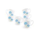 Cello Neelkamal Opalware Ricca Mug Set, 6-Pieces, White, 180ml...