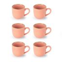 CELLO Nova Nexus Color Mirage Mug Set of 6, 180ml, Pink | Scratch Resistant | Porcelain Tea, Coffee Mug Set | Ideal for Daily Use & Gifting | Dishwasher Safe | Medium Mug |...