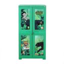 Cello Novelty Big Mowgli Kids Plastic Cupboard with 3 Shelves(Green)...