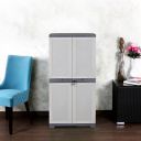 Cello Novelty Big Multipurpose Plastic Cupboard White & Grey | 3 Years Warranty on Manufacturing Defects...