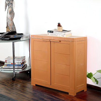 Cello Novelty Compact 2 Door Plastic Cupboard with Shelf